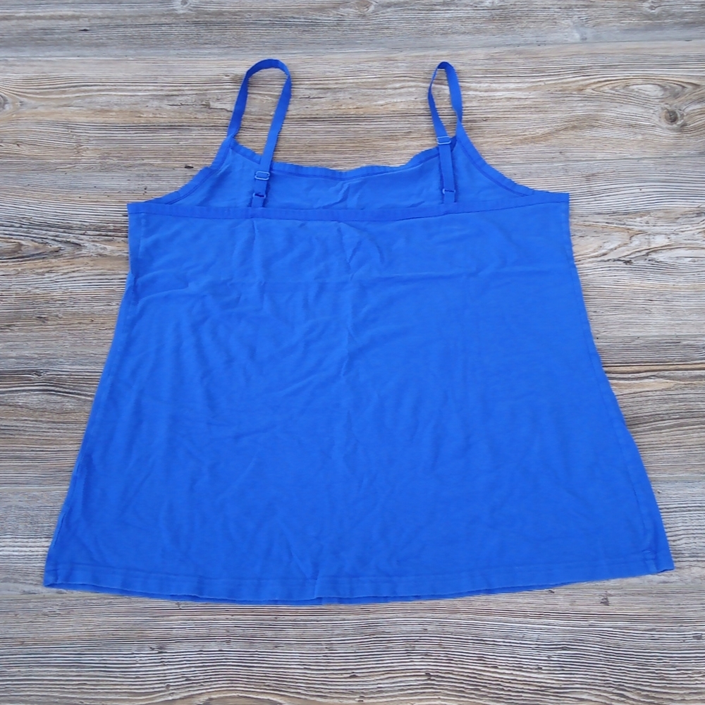 Blue Casual Basic Staple Lightweight Tank Top - image 7